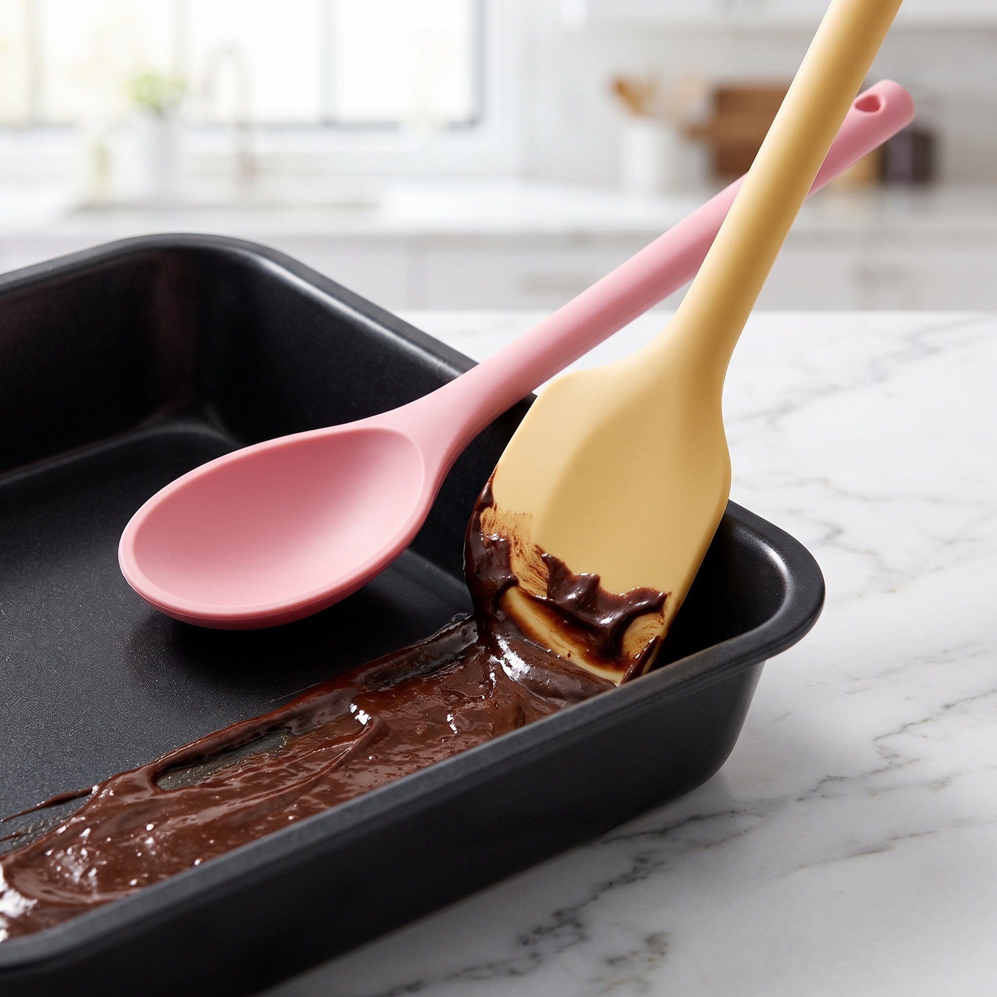 Baking Kitchen Set - 1 Set Silikon-Kochlöffel und -Spatel, hitzebeständige