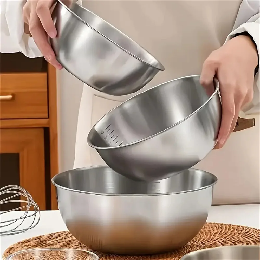 1-3 Edelstahl-Schüssel-Set mit – Baking Kitchen Set Bewertung und Preis