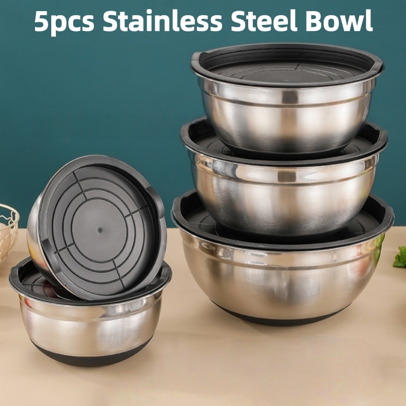 5-teiliges Set Edelstahl-Rührs – Baking Kitchen Set Bewertung und Preis